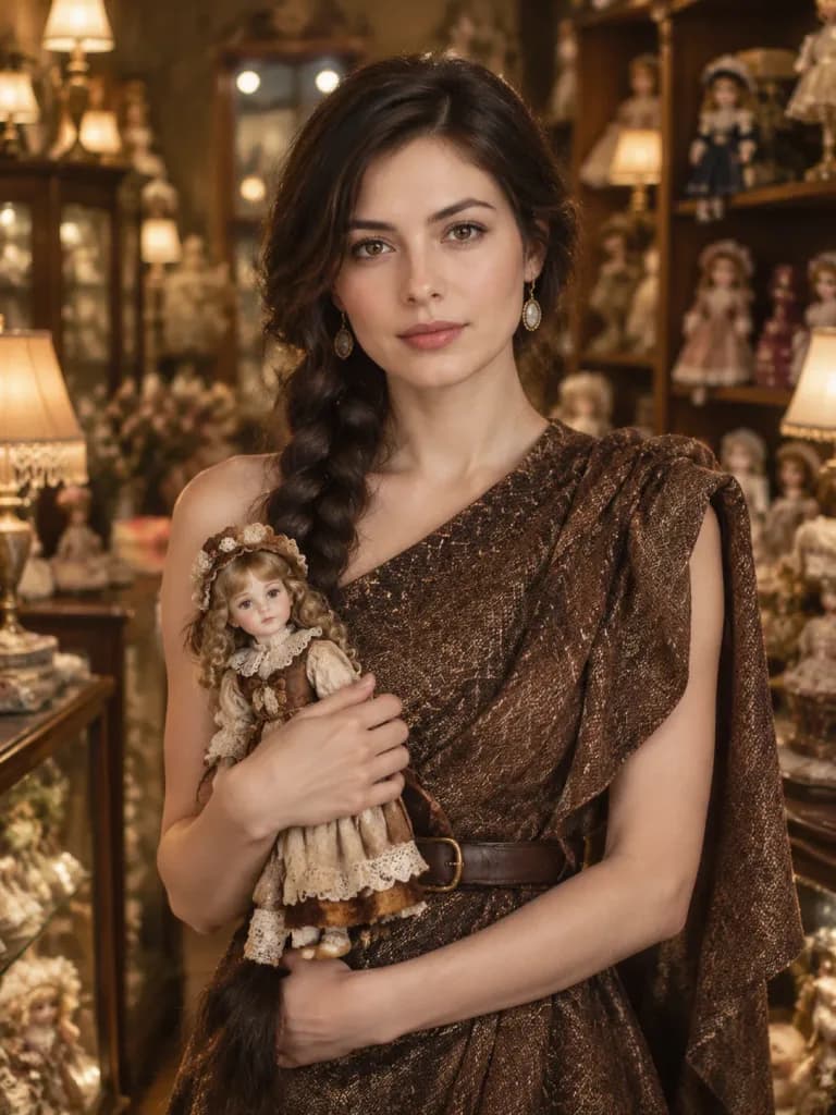 Vintage Doll Boutique Fashion Portrait