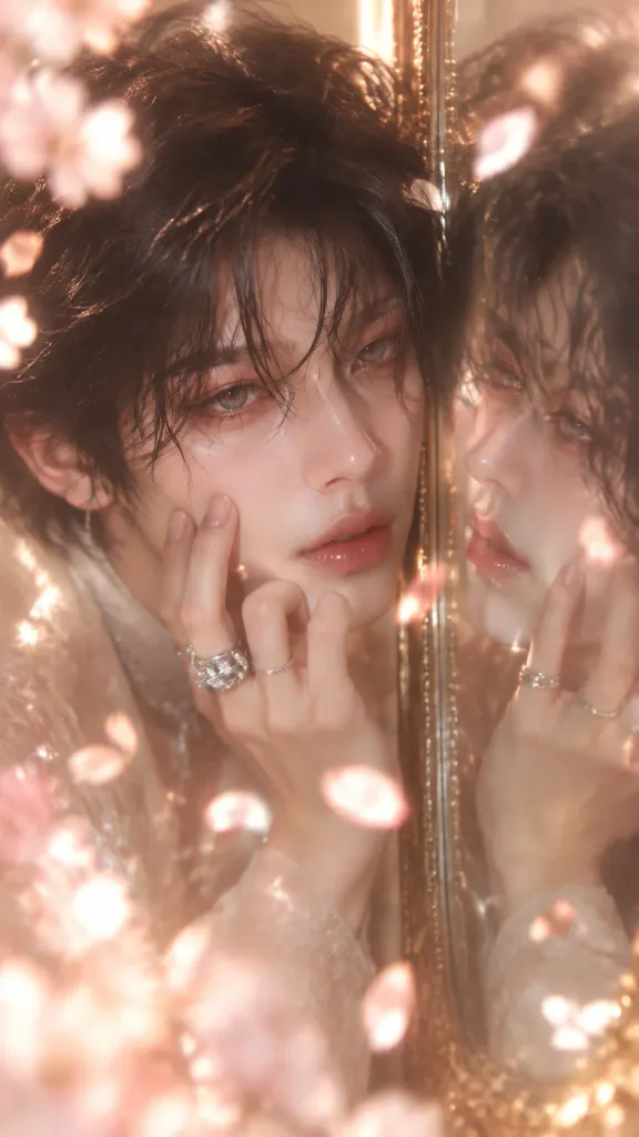 에디토리얼 미러 리플렉션 포트레이트