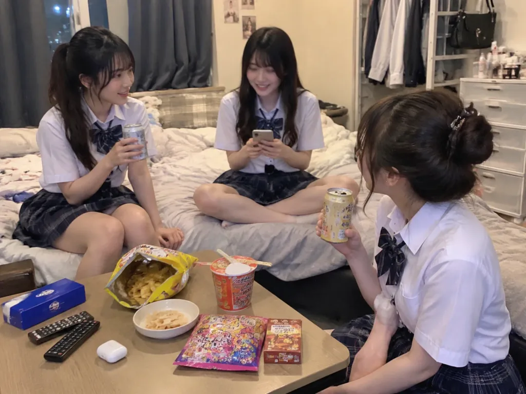 Casual College Dorm Room Hangout