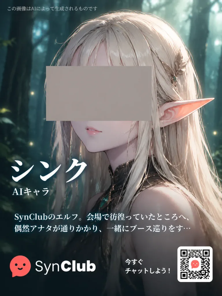Anime Elf Promotional Character Card