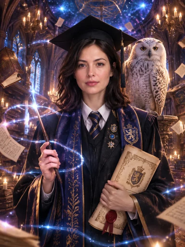 British Magic Academy Graduation Portrait