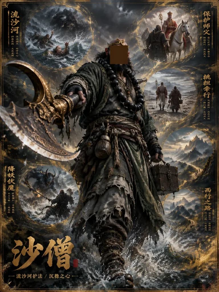 Dark Fantasy Sha Seng Character Poster