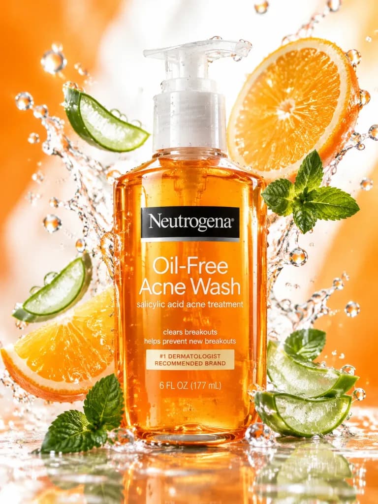 Poster pubblicitario per skincare di lusso