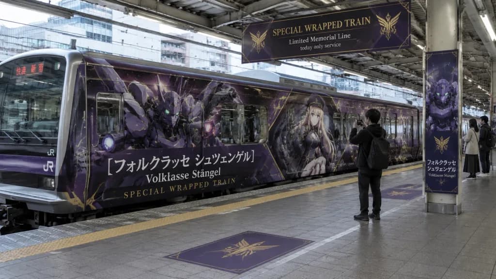 Anime Mecha Commuter Train Wrap