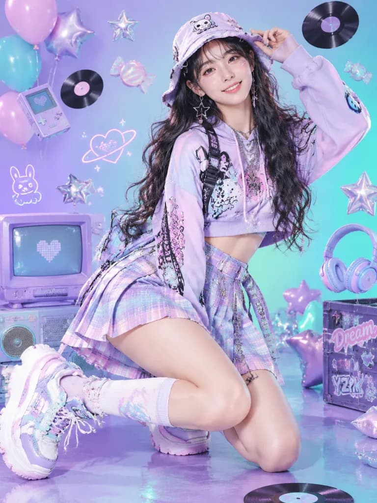 Pastel Goth Harajuku Fashion Editorial
