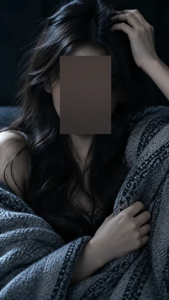 Moody Censored Editorial Portrait