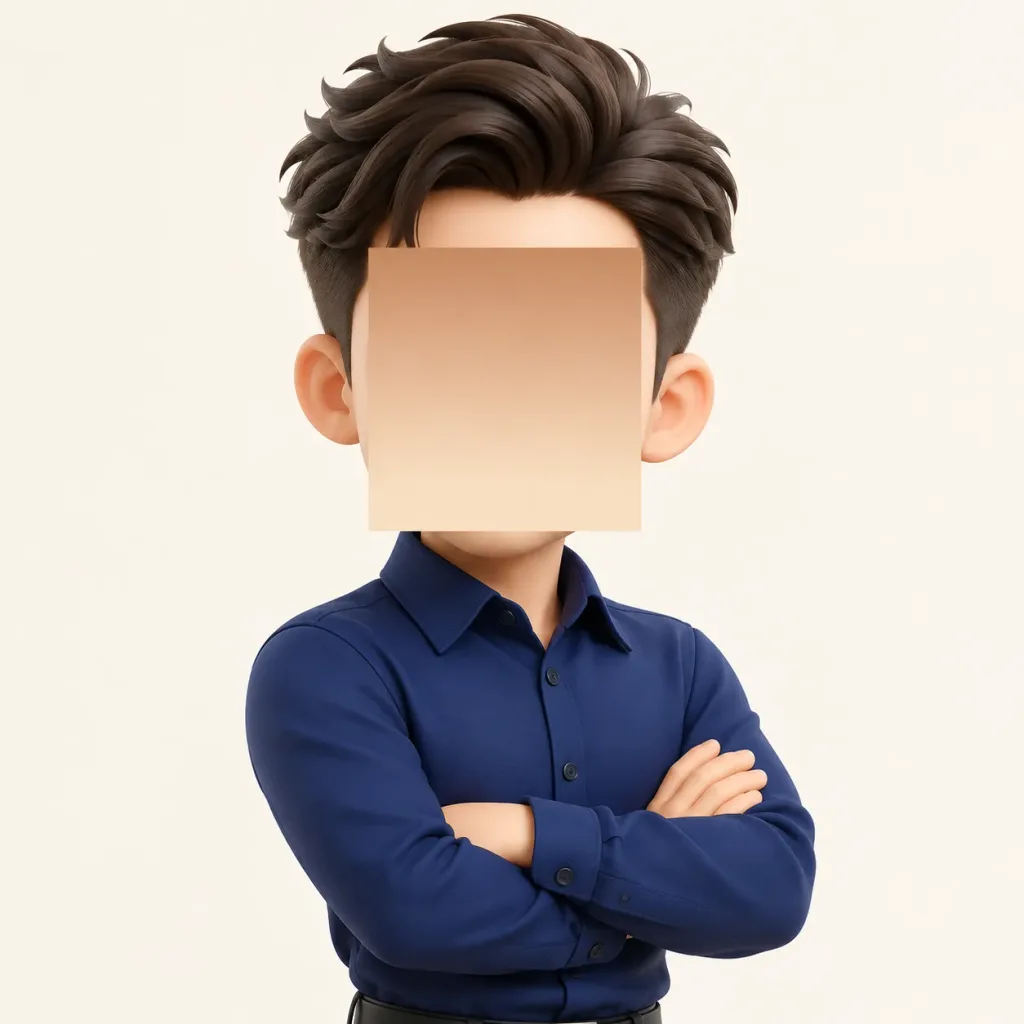 프라이버시 블록이 있는 3D 캐리커처 아바타