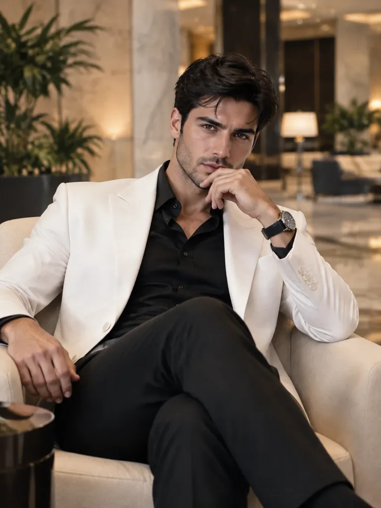 Luxury Hotel Lobby Editorial Portrait