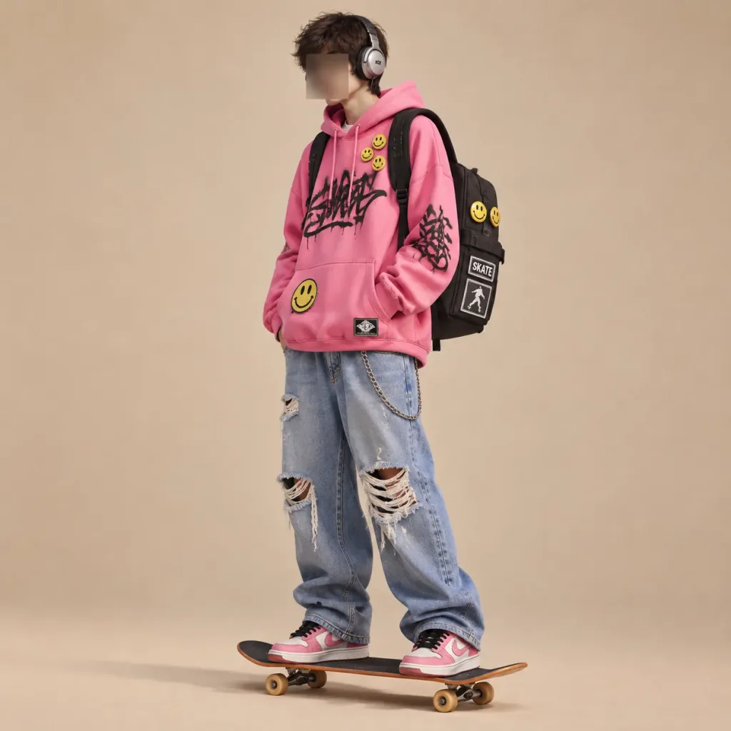 Anonymous Streetwear Skater 3D Portrait