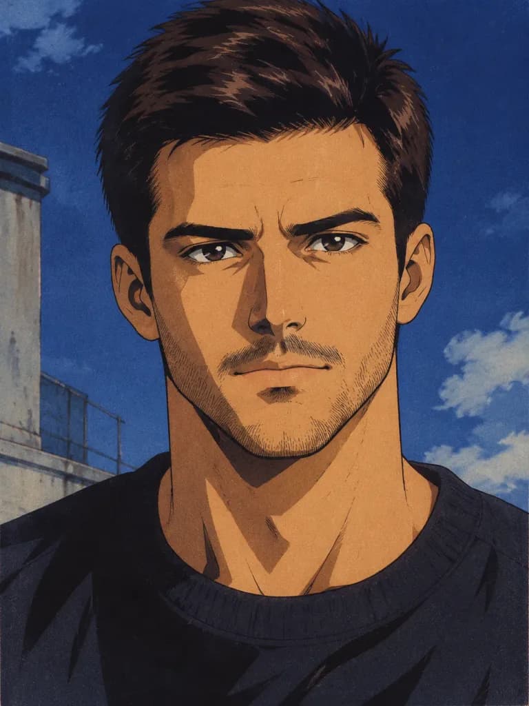 Nineties Anime Character Portrait