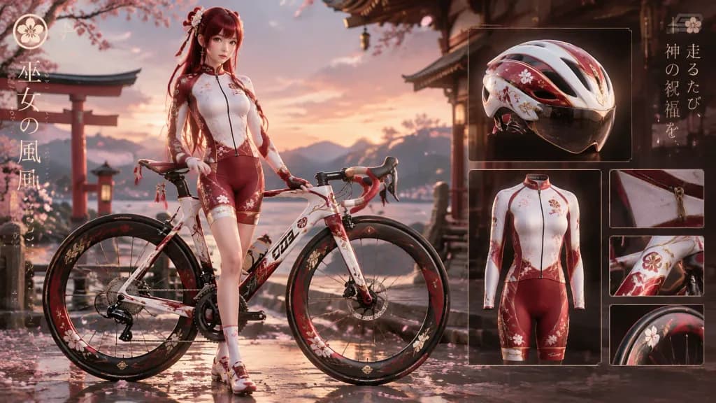 Custom Concept Bicycle and Riding Suit