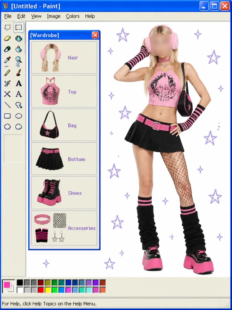 Разбор Y2K-образа в Windows Paint