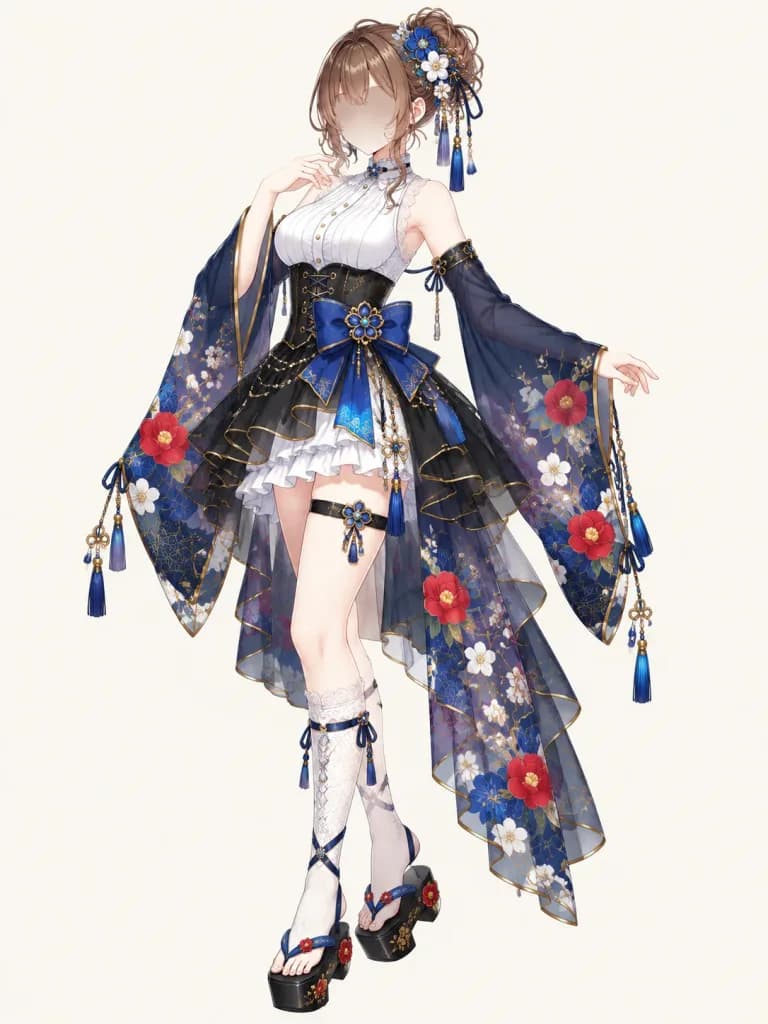 Wa-Modern Anime Idol Costume Concept