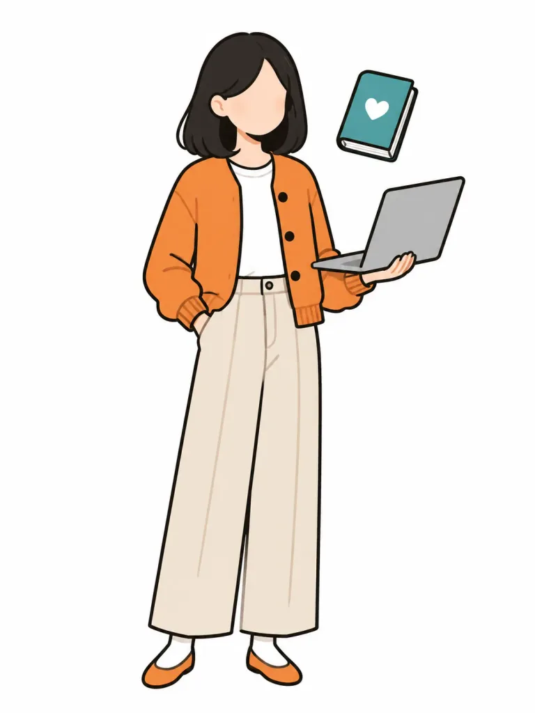 Flat Vector Woman Presentation Illustration