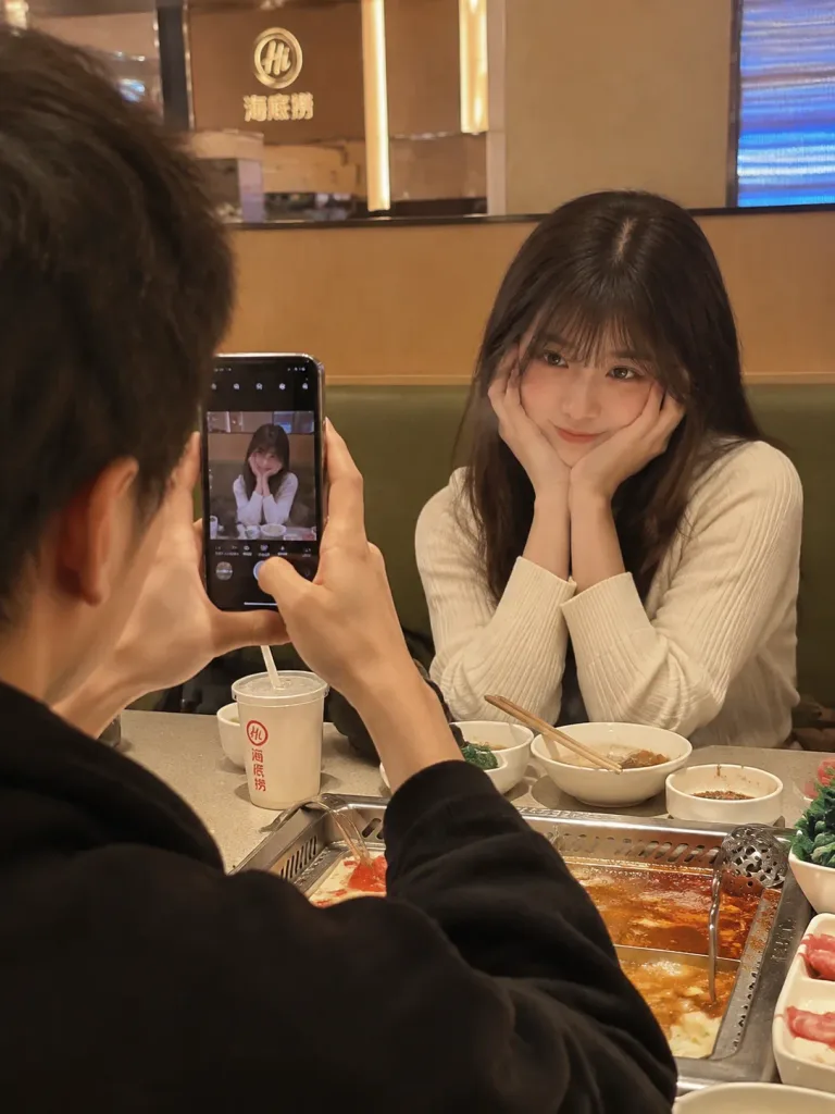 Candid Hotpot Restaurant Date POV