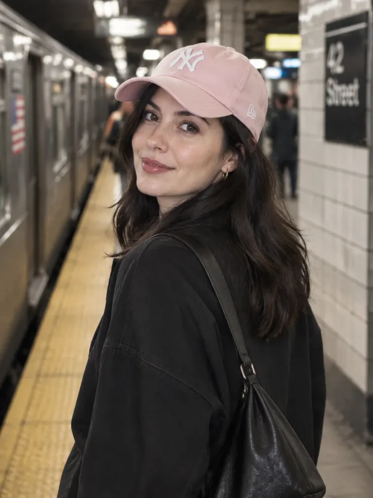 Candid Subway Platform Portrait