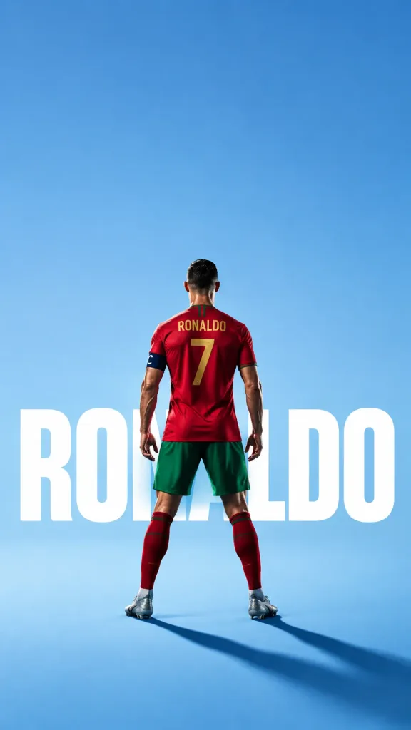 Minimalist Back View Football Poster
