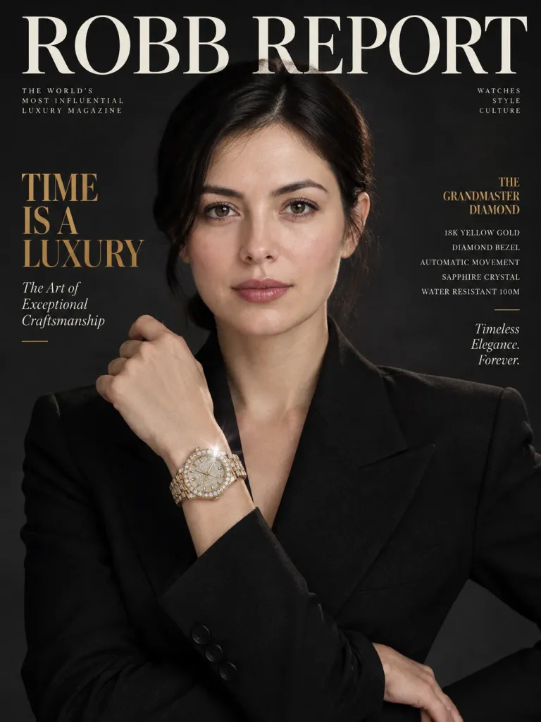 Luxury Watch Editorial Magazine Cover