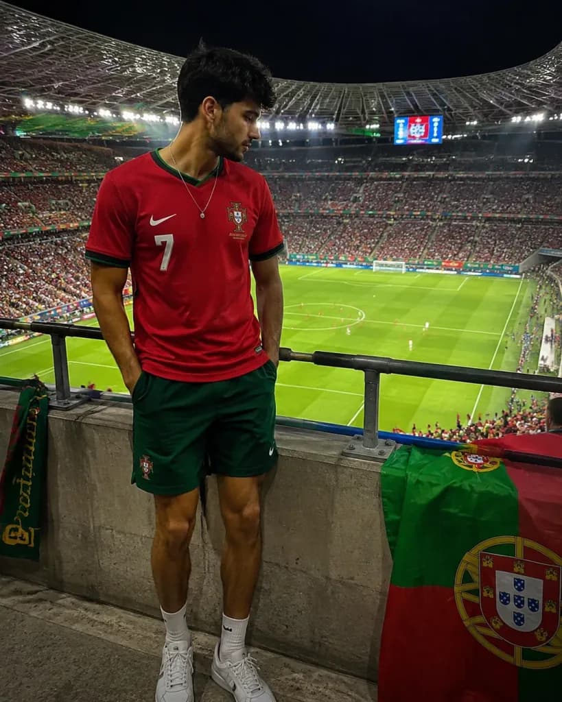 Candid Football Supporter in Stadium