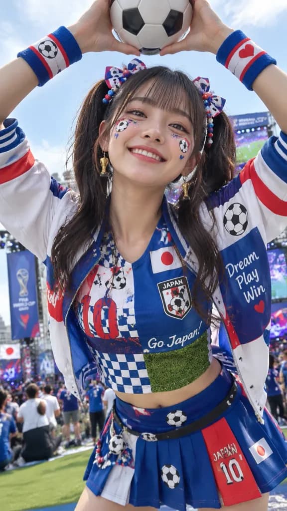 월드컵 축구 팬 다이내믹 포트레이트