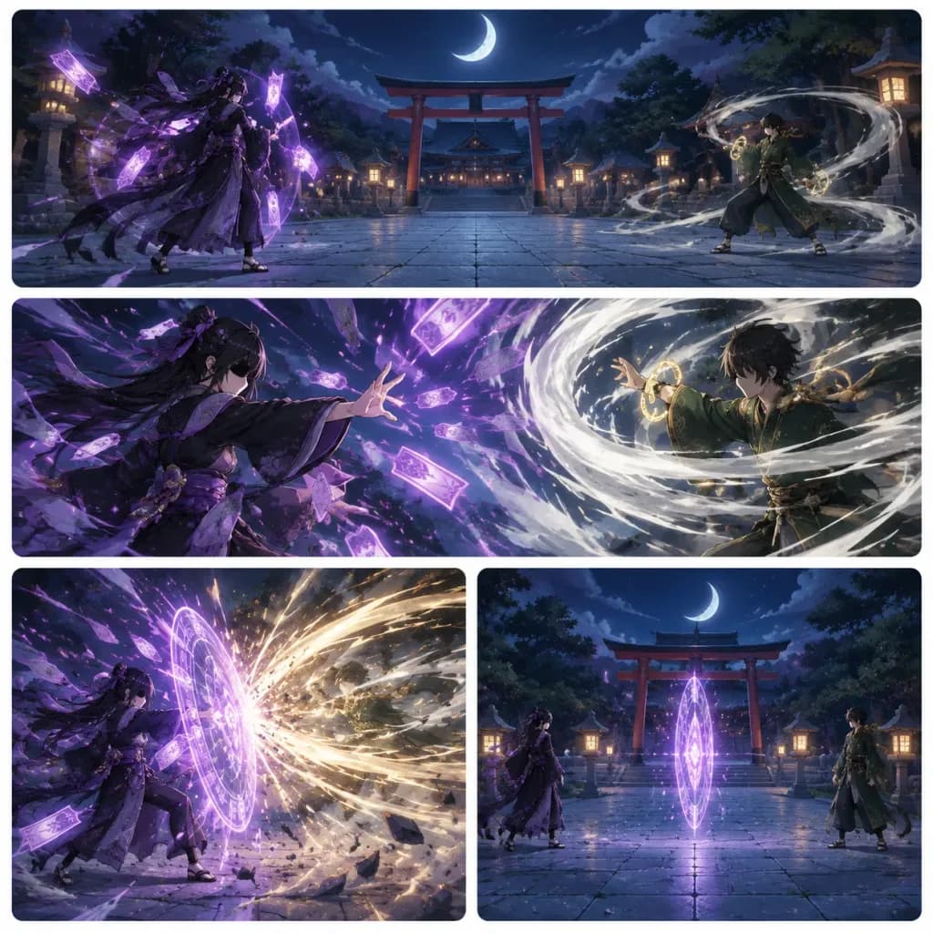 Moonlit Shrine Anime Sorcerer Duel