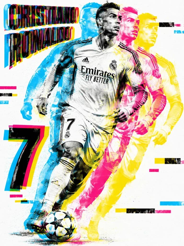 Offset Print Misalignment Sports Poster