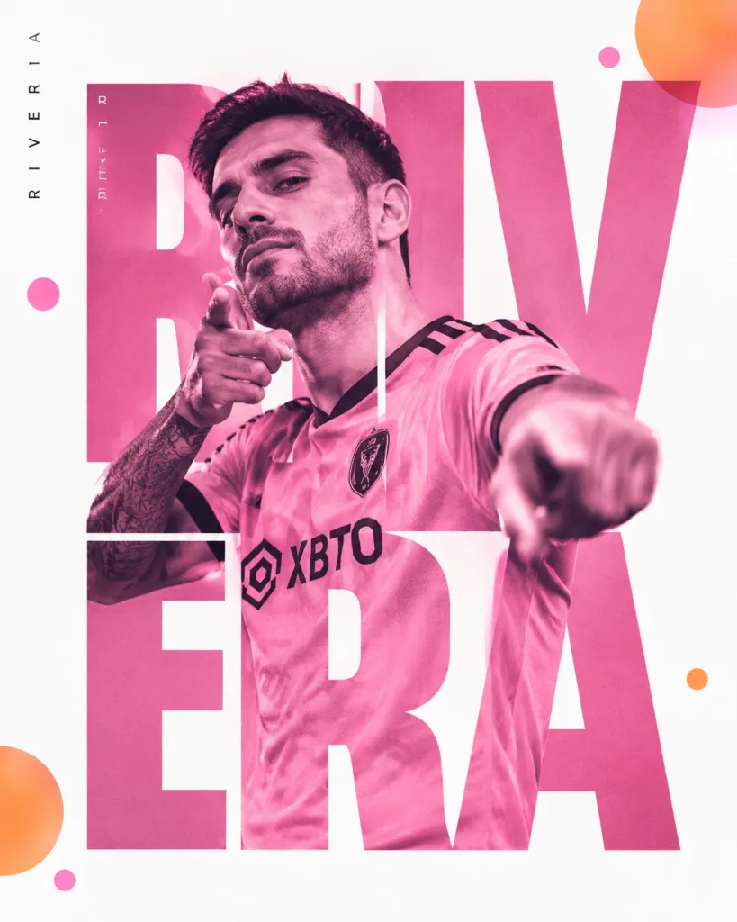 Duotone Sports Editorial Poster
