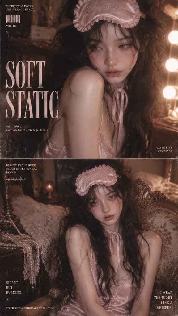 Soft Pink Vintage Editorial Poster
