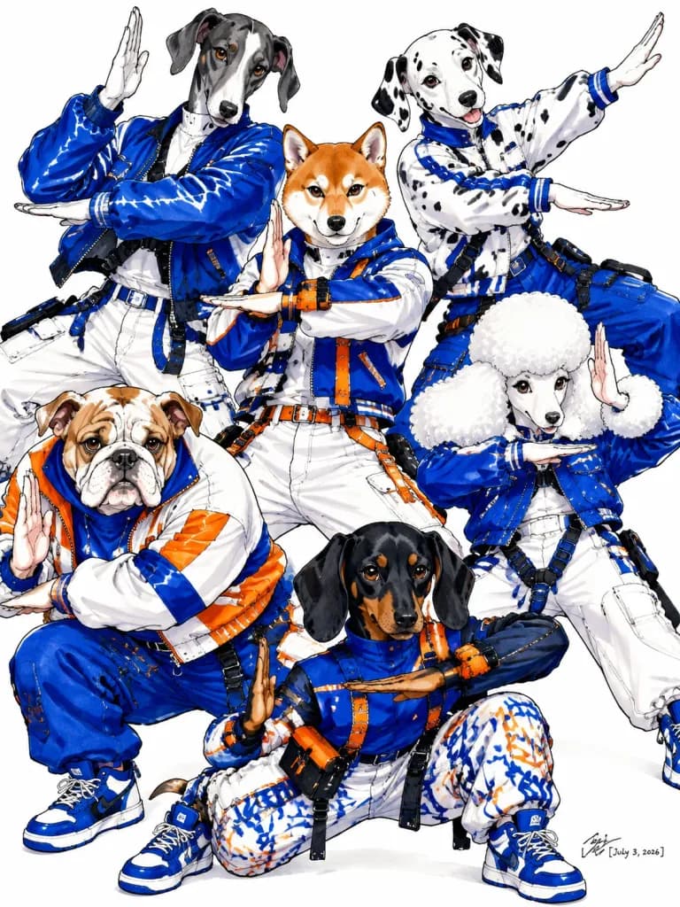 Canine Idol Dance Crew Fashion Poster