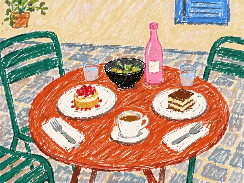 Childlike MS Paint Café Redraw
