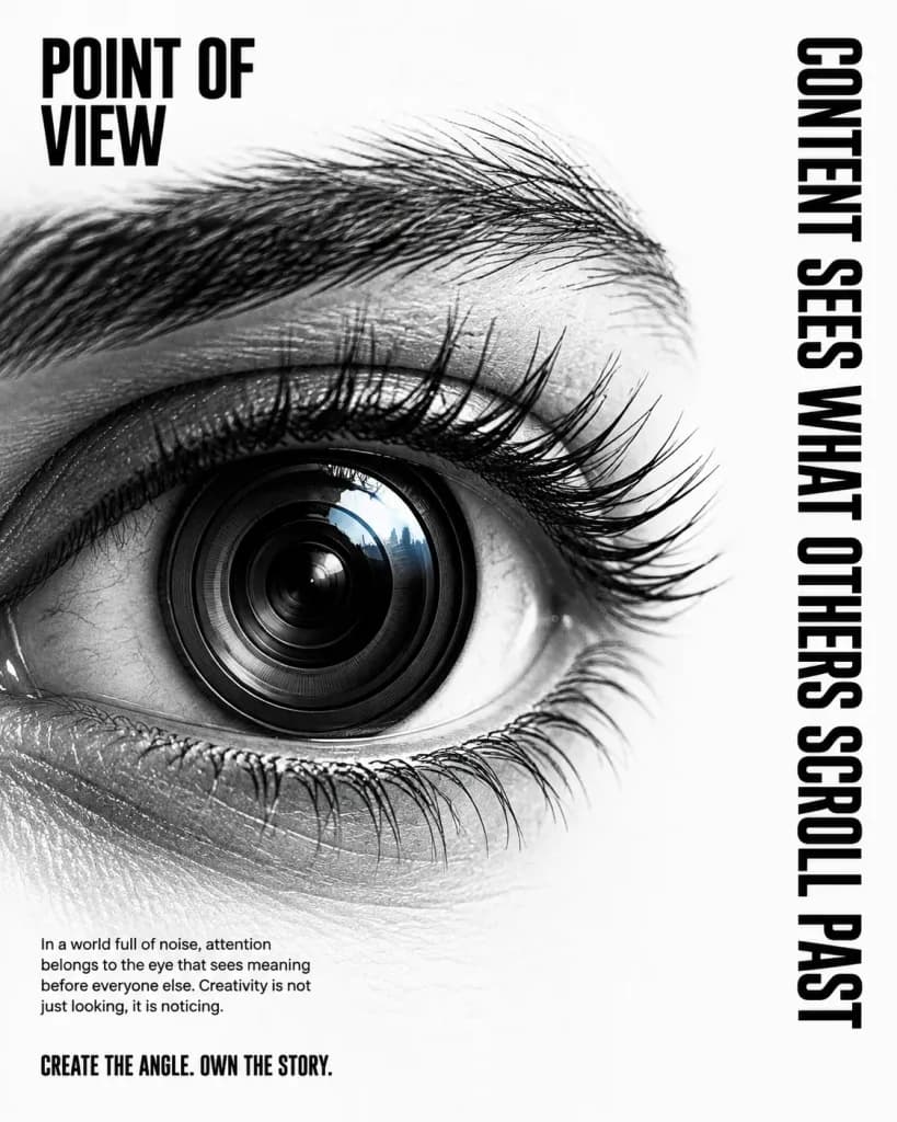 Surreal Camera Lens Eye Poster
