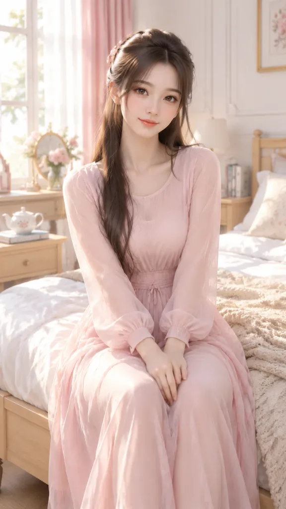 寧靜晨曦臥室3D女性肖像