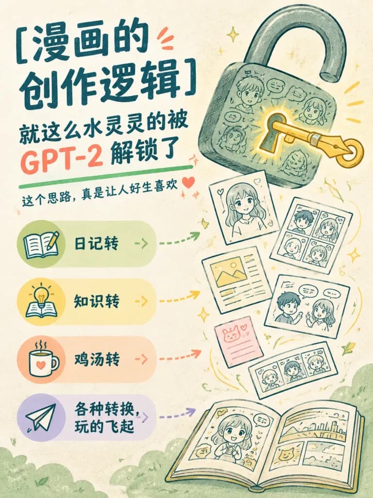漫畫創作邏輯資訊圖海報