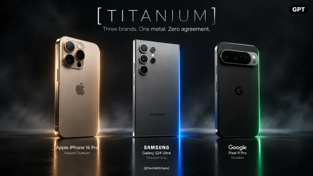 Titanium Flagship Smartphone Editorial Comparison