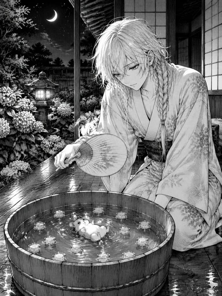 Moonlit Veranda Hamster Ice Bath