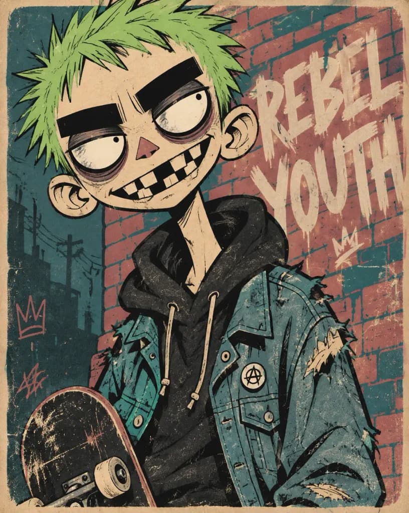 Alternative Comic Graphic Character Poster