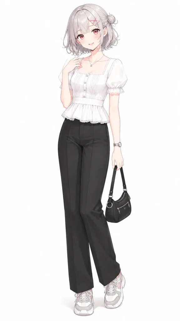 アニメ風ファッション女子のキャラクターデザイン