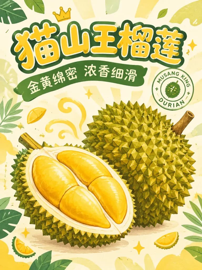 무상킹 두리안 상업용 포스터