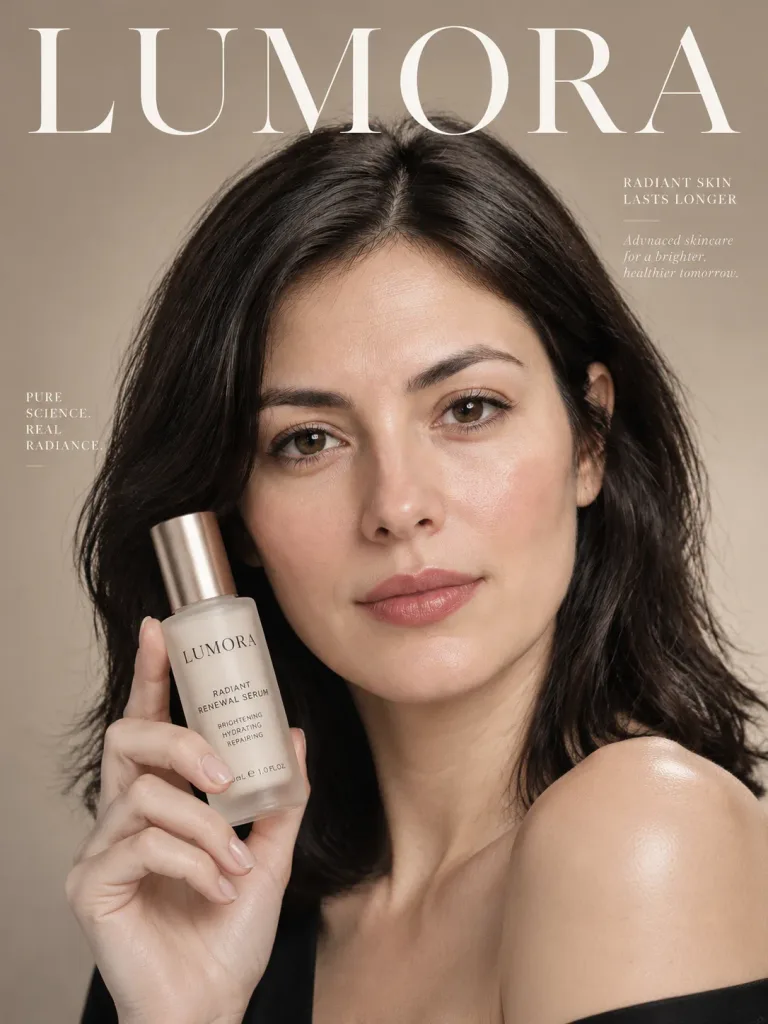 Luxury Skincare Fashion Editorial Poster