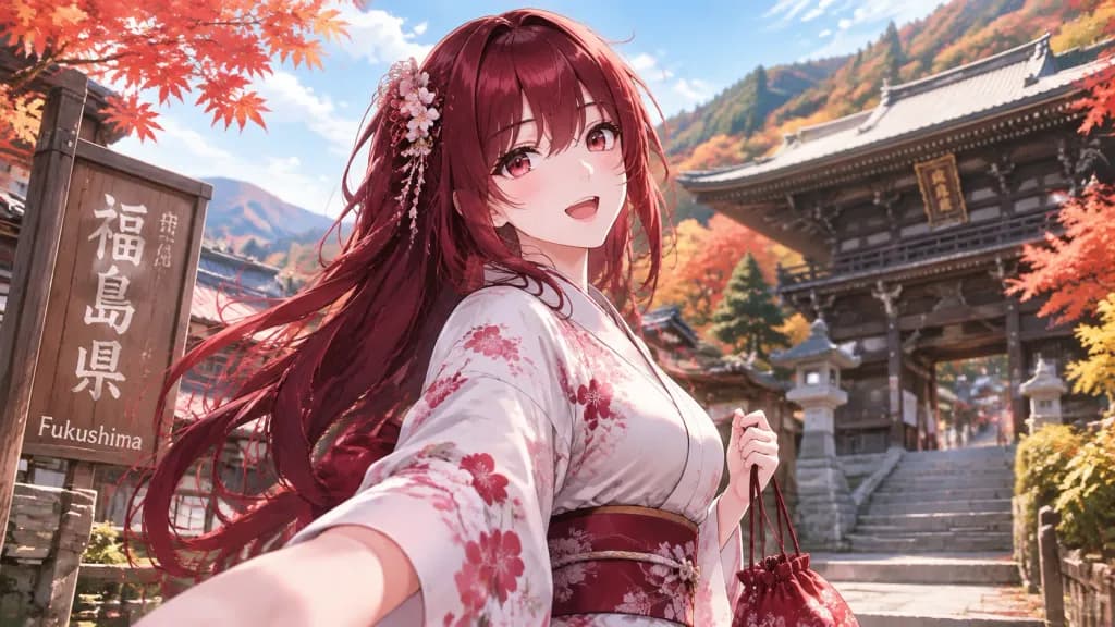 Anime Character Travel in Fukushima
