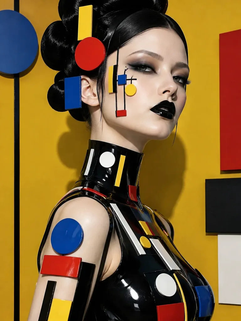 Avant-Garde Bauhaus Fashion Editorial Portrait