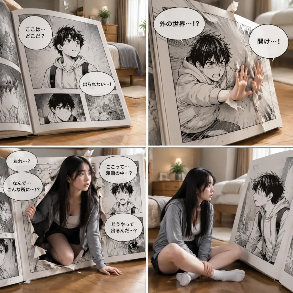 漫画本脱出ストーリーボード
