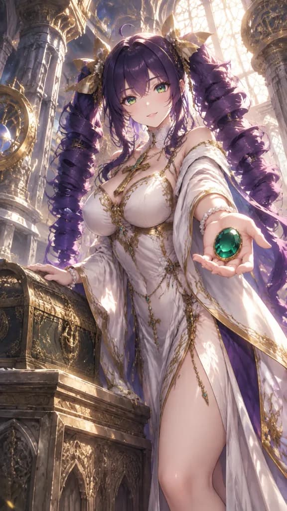 Fantasy Anime Treasure Keeper Priestess