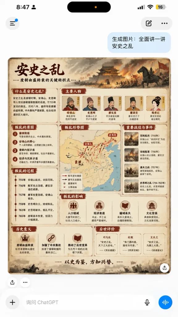 ChatGPT History Infographic Mobile Screenshot