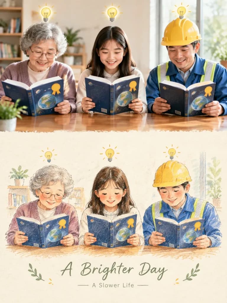 Split Photo and Watercolor Illustration Poster