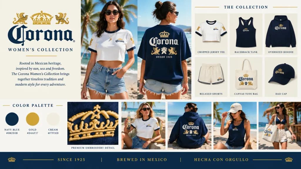 Branded Beer Fashion Concept Board
