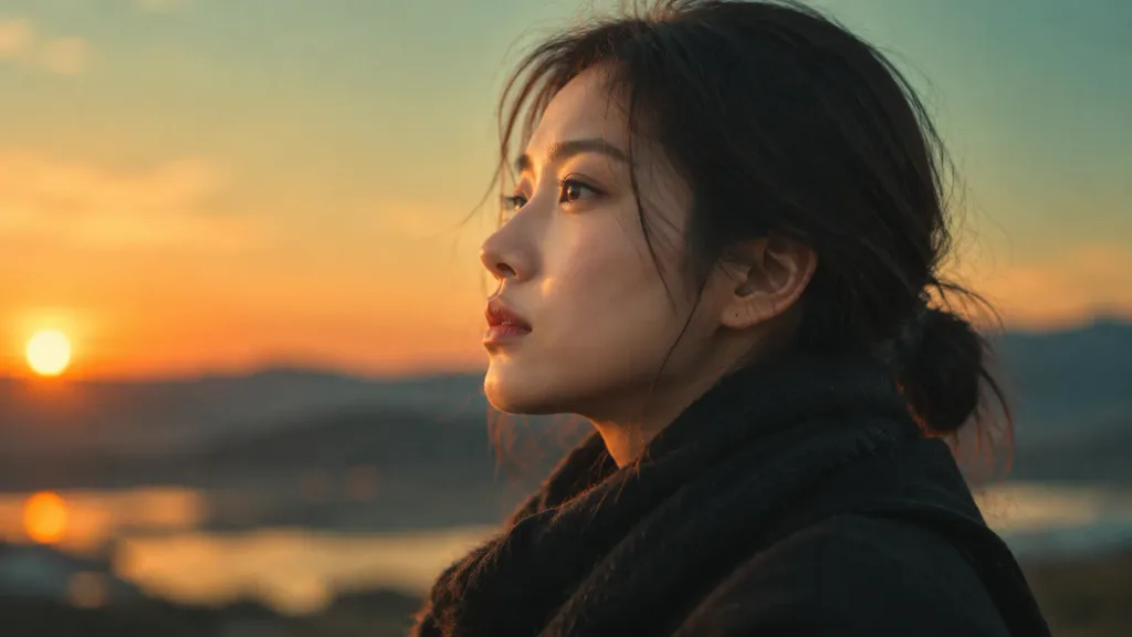 Cinematic Golden Hour Side Portrait