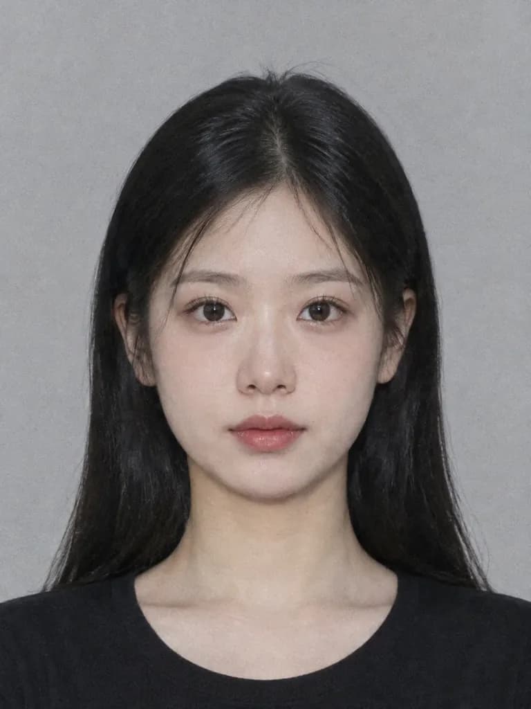 Passport Photo Style ID Portrait