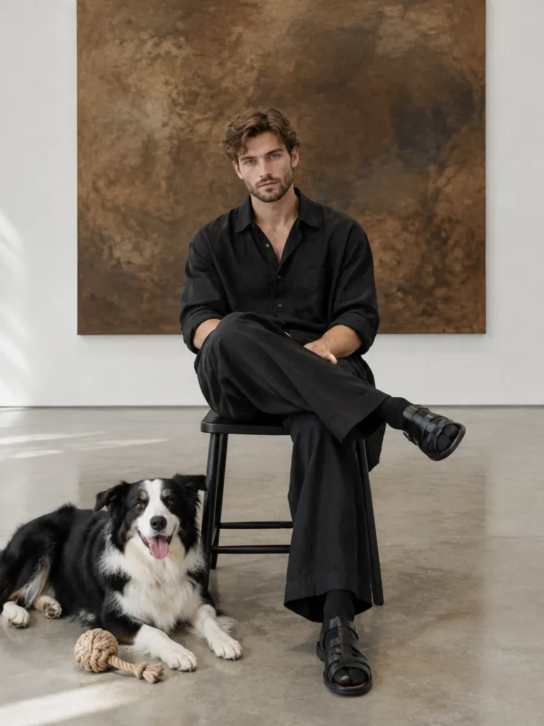 Minimalist Gallery Fashion Editorial Portrait