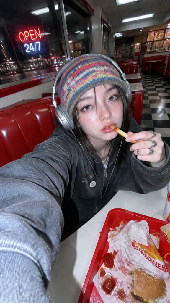 Late Night 0.5x Diner Selfie